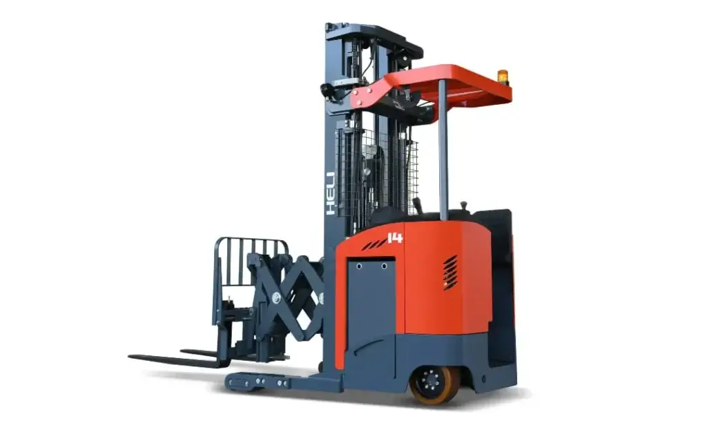 A high reach forklift / reach truck by HELI