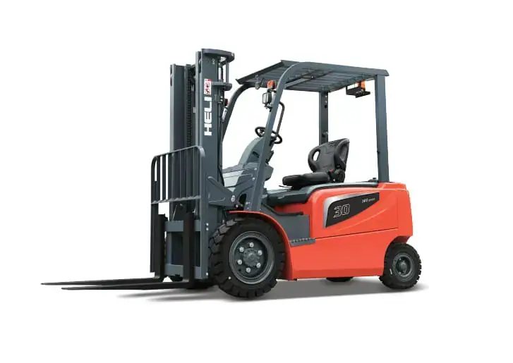 HELI H4 series electric forklifts with lift capacities from 1.5 to 3.8 tonnes