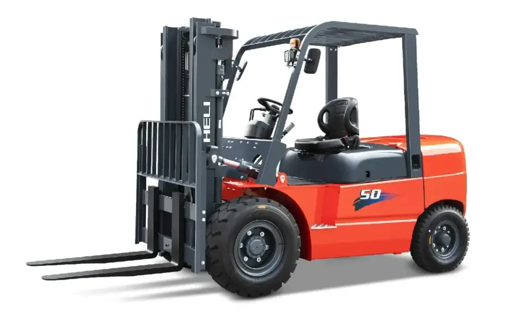 Heli K2 Series internal combustion forklift with lift capacities ranging from 4 to 5 tonnes