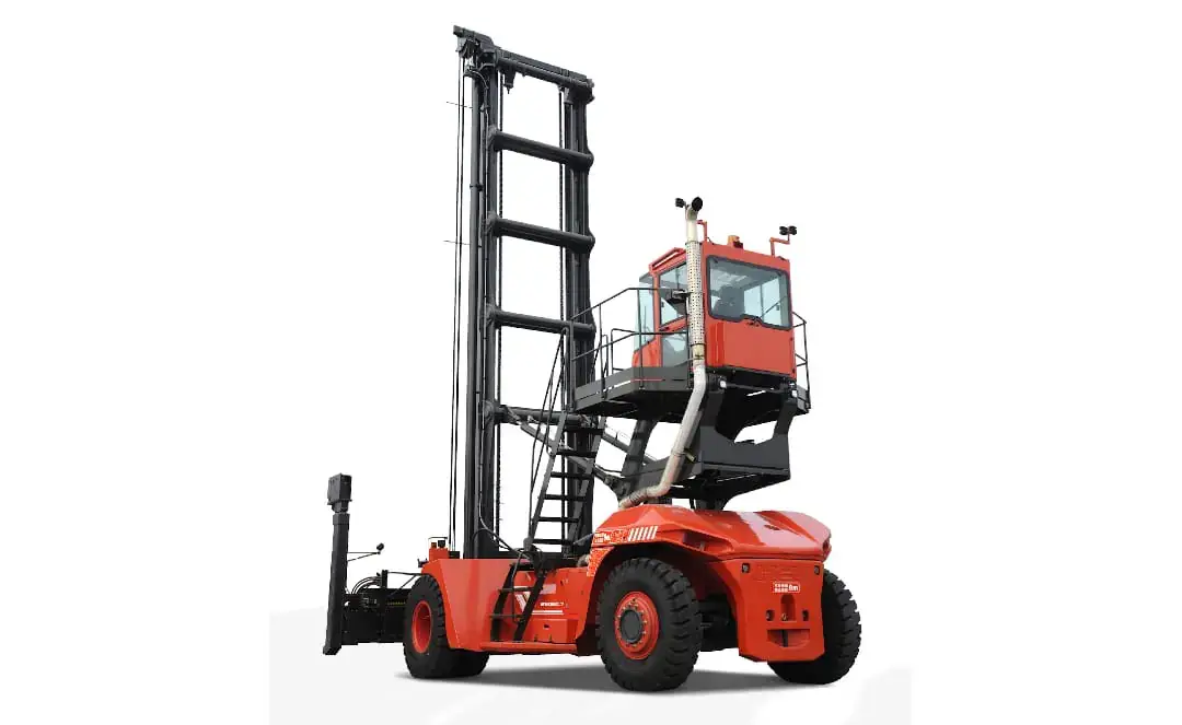 Heli 4.5 tonne empty container handler for positioning and moving shipping containers