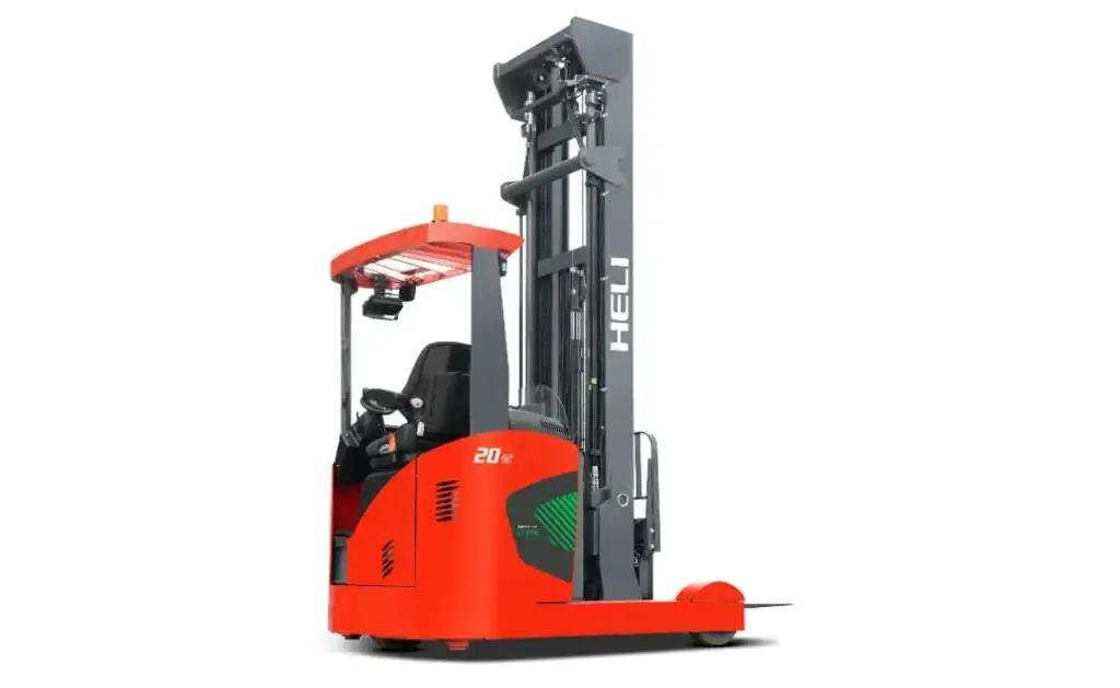Heli G2 series heavy duty sit-down reach forklift truck with 2 tonne lift capacity