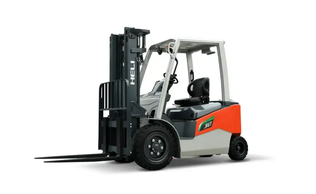 HELI G2 series 4-wheel forklift with lift capacities from 1.5 to 3.8 tonnes