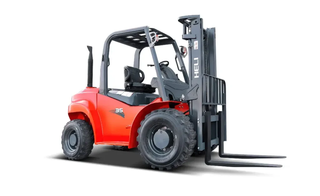 HELI R Series 3 to 3.5 tonne rough terrain forklifts
