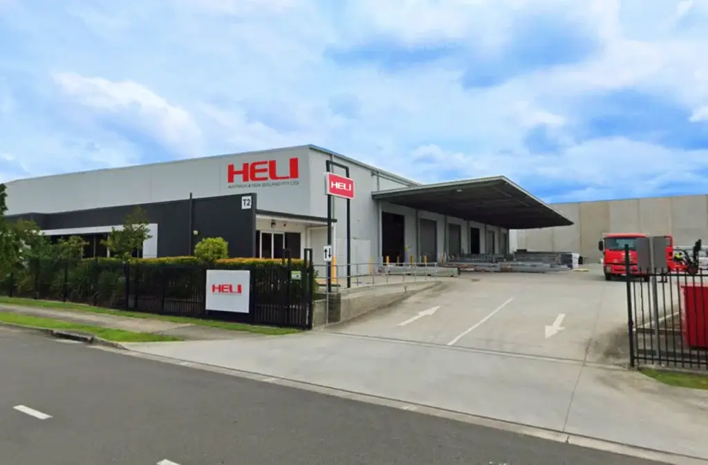 Heli ANZ premises. Heli ANZ is a supplier of forklifts and materials handling equipment in Australia and New Zealand